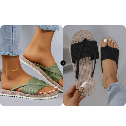 Komfortable sommerflip-flops for kvinner