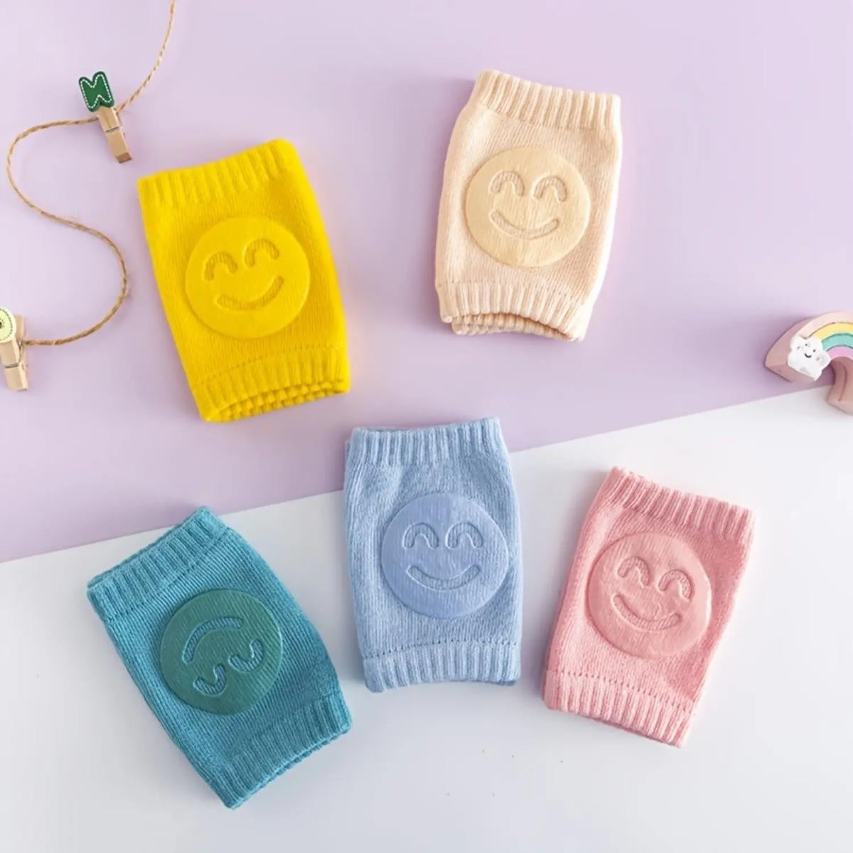 👶 Knebeskyttere for babykrabbing – Sklisikre tykke, myke sett, fallbeskyttelse for camping ✿