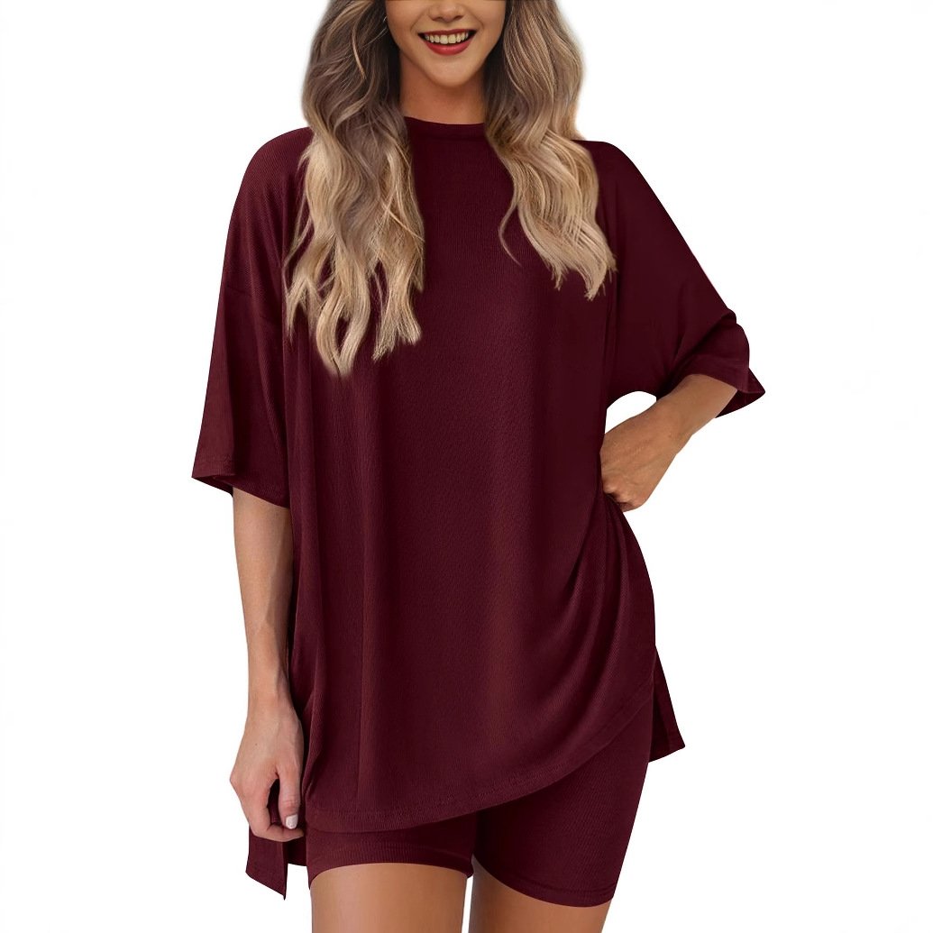 2026 Dame Sommer Uformell Løs Todelt Uformell Dress