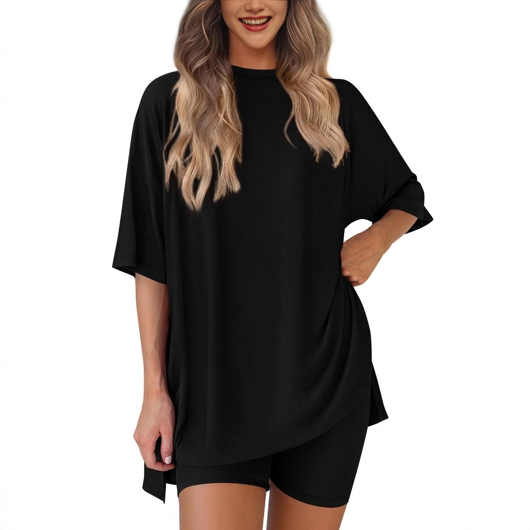 2026 Dame Sommer Uformell Løs Todelt Uformell Dress