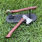 Mini Axe Fixed Blade Jakt Överlevnad Rostfritt Stål Taktisk Kniv Hem Bildekor