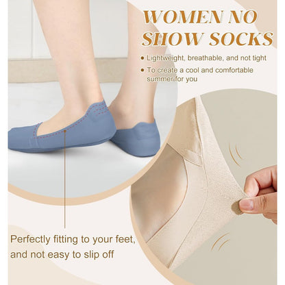 Breathable Cotton No-Show Socks