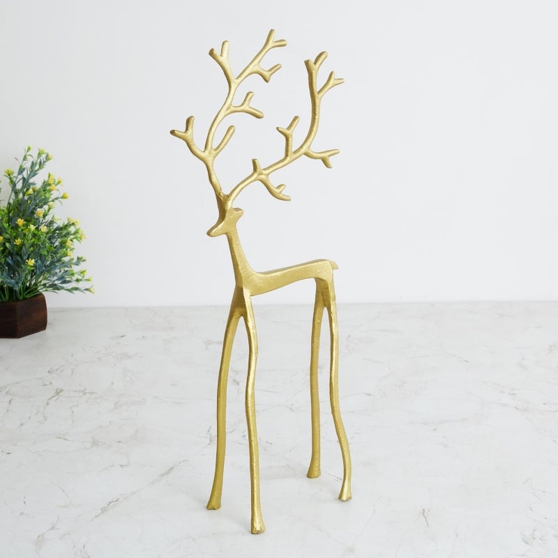 🎅 Julbästsäljare 🦌 Svart renfigur, juldekoration