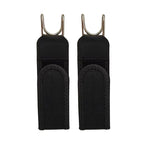 HAILTH Tactical Metal Hook Elastic Belt (2 PCS) - Black