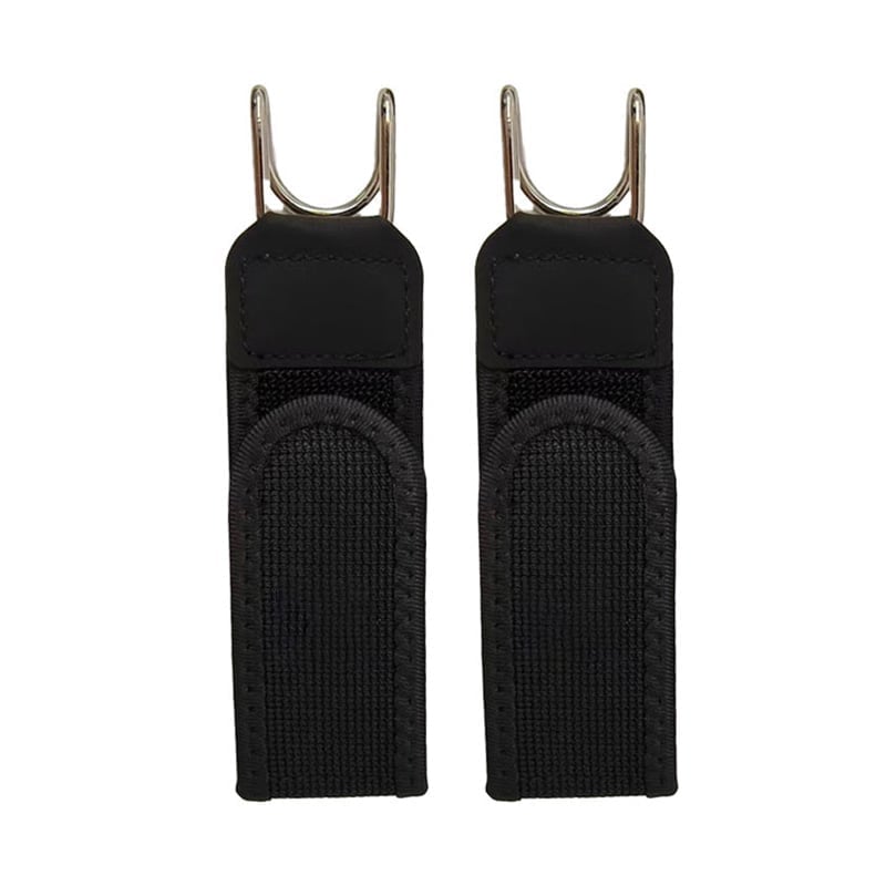 HAILTH Tactical Metal Hook Elastic Belt (2 PCS) - Black