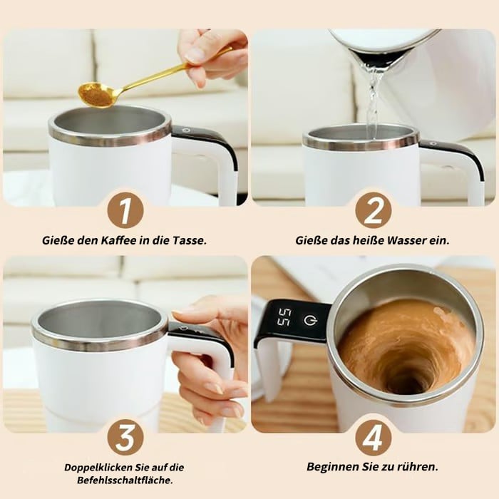 ✨Selvrørende kaffekrus med intelligent temperaturmåling ☕Perfekt gave til kjennere🎁