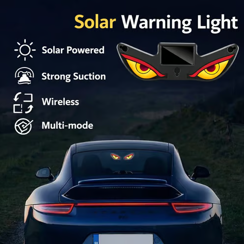 Solcelledrevet Demon Eye LED-bilvindulys