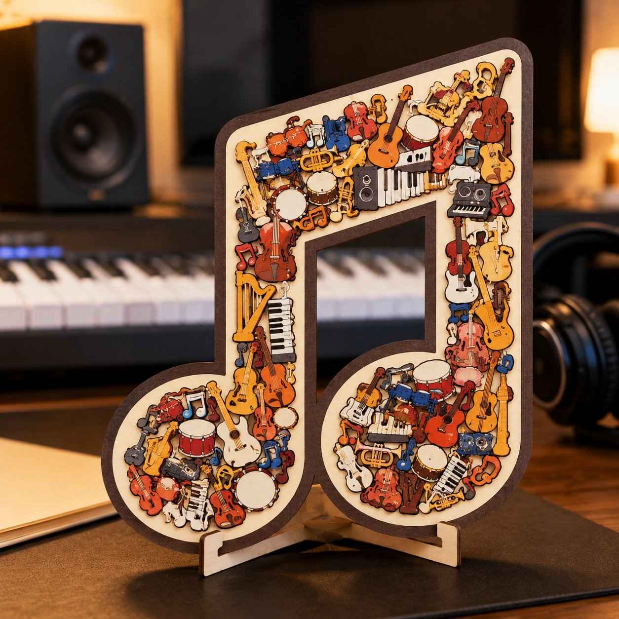 ⏳LAST DAY 50% OFF🔥 Musical Instrument Note Jigsaw Puzzle Ornament🎵