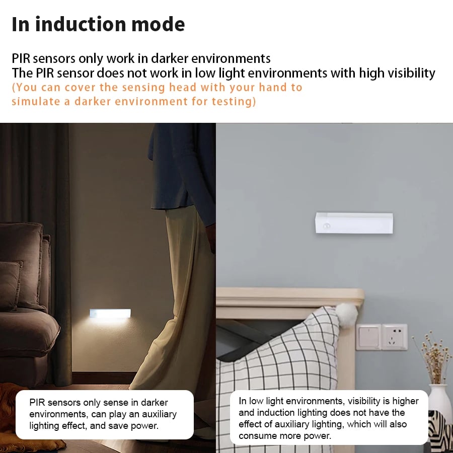 🔥 SISTE DAGS SALG 49% RABATT - 💡 Smarte magnetiske oppladbare LED-lamper med sensor, ingen støt