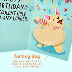 Farting Dog Birthday Card