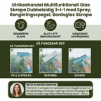 3-i-1 multifunksjonell glassrensestang