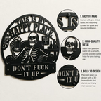 💀🍺 Morsom mannehule-dekorasjon med «This Is My Happy Place»