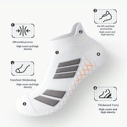 🧦Unisex No-Show-sokker – sklisikre, pustende og perfekte for sport