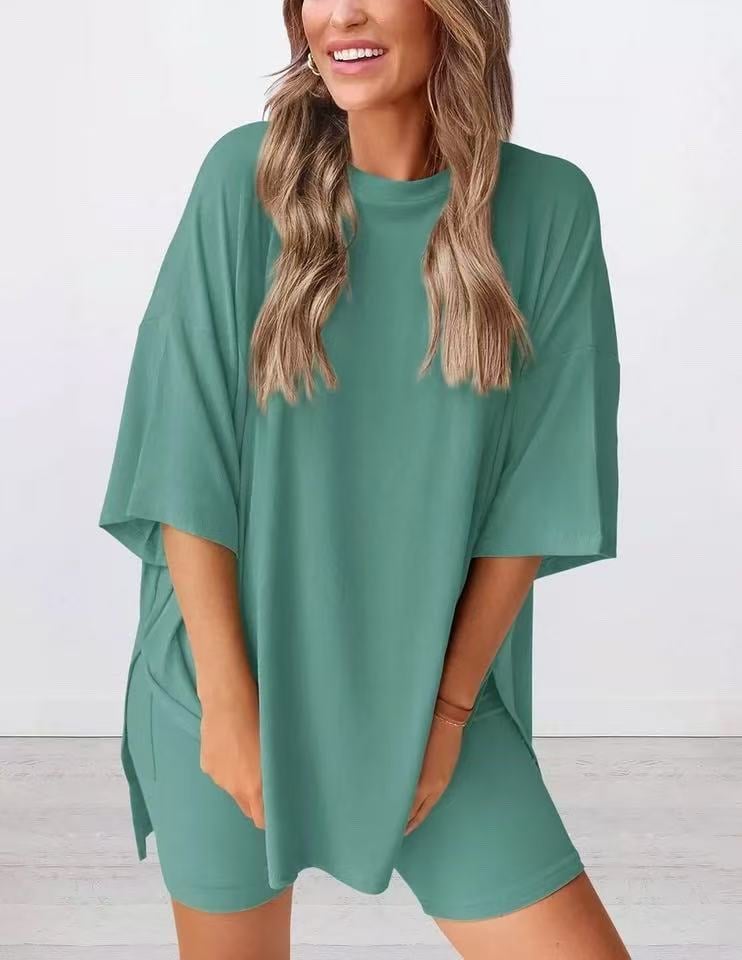 2026 Dame Sommer Uformell Løs Todelt Uformell Dress