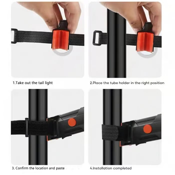 LED-cykel bakljus