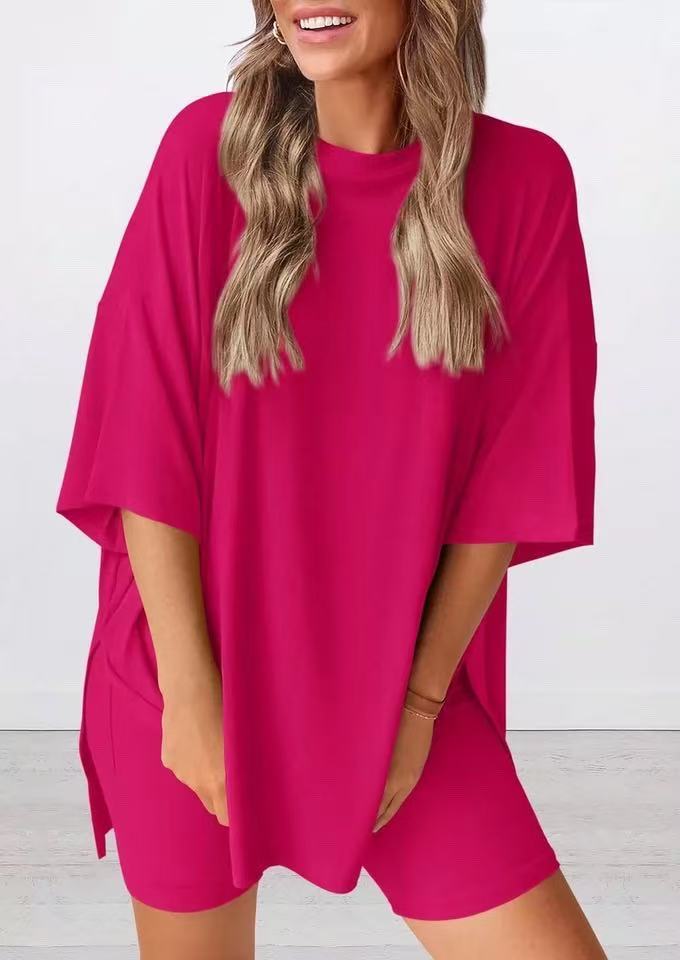 2026 Dame Sommer Uformell Løs Todelt Uformell Dress