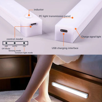 🔥 SISTE DAGS SALG 49% RABATT - 💡 Smarte magnetiske oppladbare LED-lamper med sensor, ingen støt