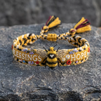 🌼 Velsignelser og håp 🐝 2026 Begrenset opplag Håndlaget vevd armbånd