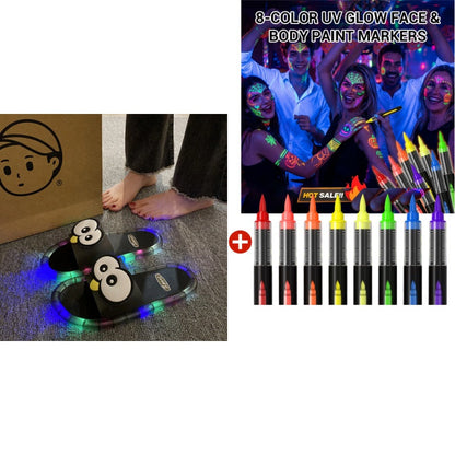 👣👣Søte tøfler med tegneseriemotiver som lyser