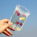 40 stk. gjennomsiktige bokmerker med tørkede blomster – DIY-gavebokmerker