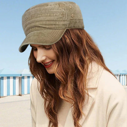 En trendy, komfortabel og luftig flat top cap