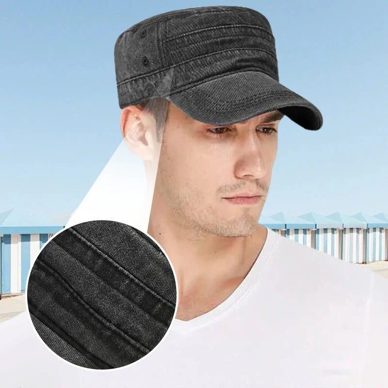 En trendy, komfortabel og luftig flat top cap