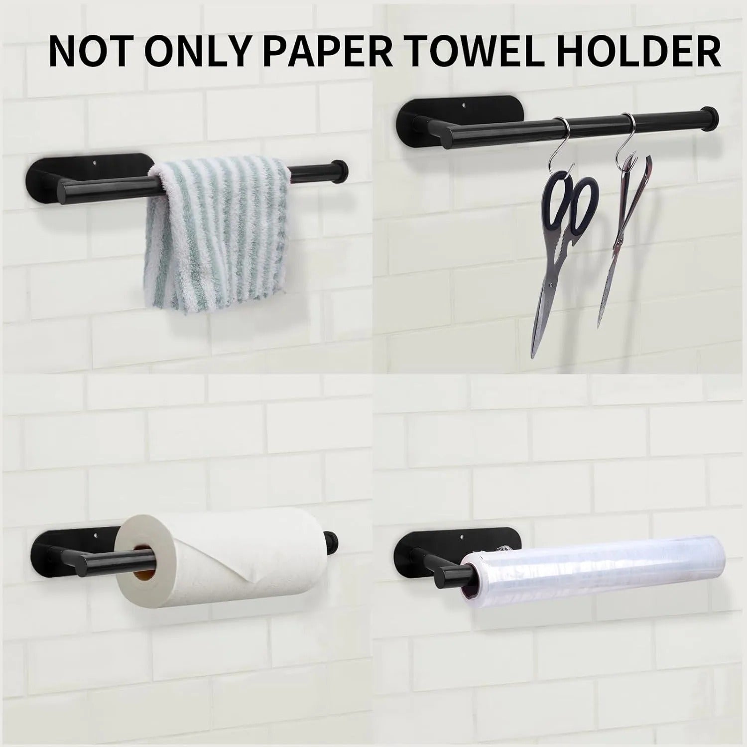 🧻Papirhåndkleholder under skapet – Rydd opp kjøkkenbenken på sekunder ✨