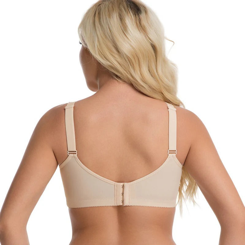 Elegant, genomskinlig, heltäckande plus size-bh för kvinnor