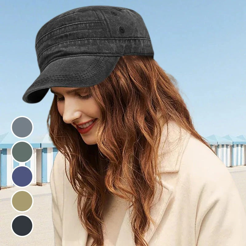 En trendy, komfortabel og luftig flat top cap