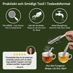 Praktisk og praktisk tesil i teskjeformat