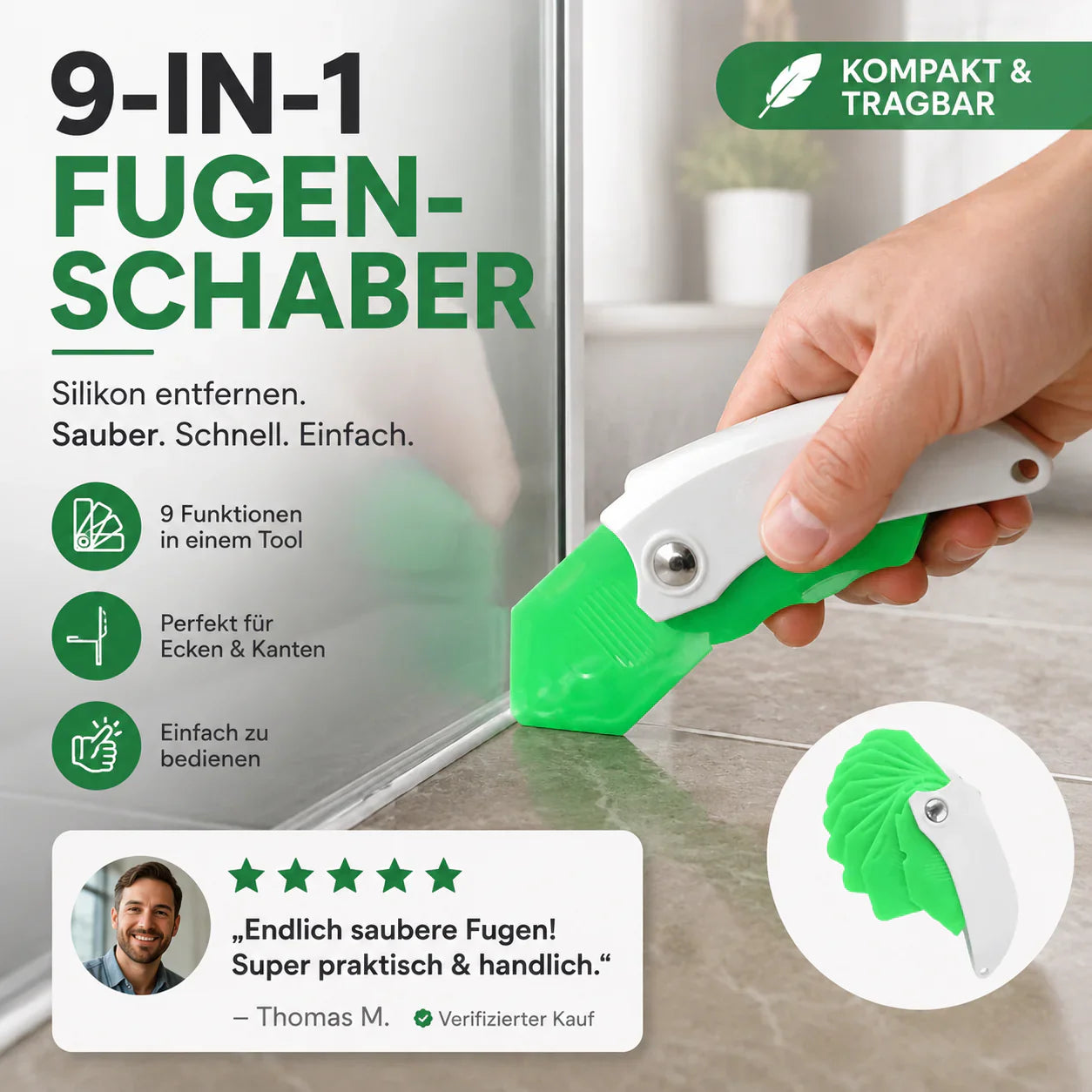 🔥Hot Sale🔥Multifunksjonell 9-i-1 Spatelfugeverktøy