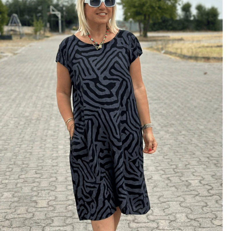 🔥🎁Nyhet 🔥✨2026 Ny Boho Vintage Casual Klänning med tryck💃