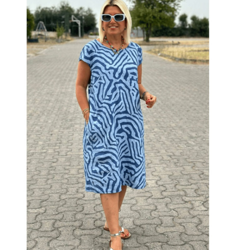 🔥🎁Nyhet 🔥✨2026 Ny Boho Vintage Casual Klänning med tryck💃