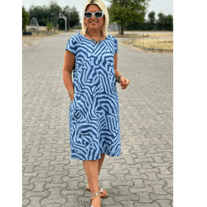 🔥🎁Nyhet 🔥✨2026 Ny Boho Vintage Casual Klänning med tryck💃