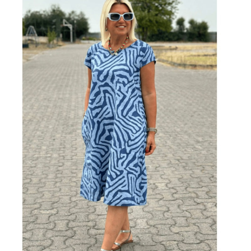 🔥🎁Nyhet 🔥✨2026 Ny Boho Vintage Casual Klänning med tryck💃