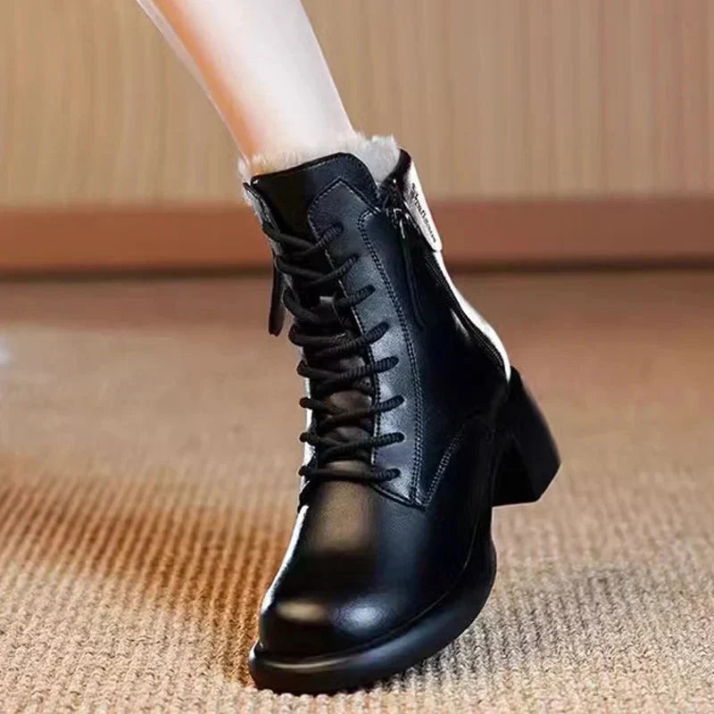🎈Höstrea🎈49% rabatt under en begränsad tid💕Ideal present - Retro stövlar i brittisk stil