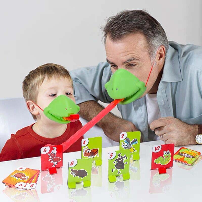 Groda tunga mask spel