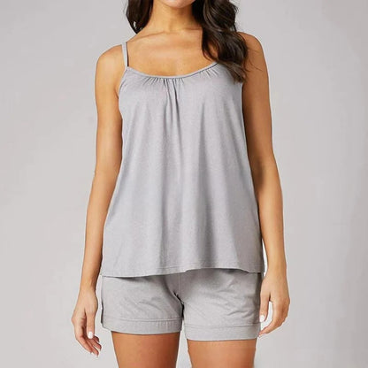 Lös Passform Tanktop med Inbyggd BH