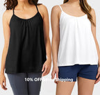 Lös Passform Tanktop med Inbyggd BH