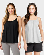 Lös Passform Tanktop med Inbyggd BH