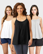 Lös Passform Tanktop med Inbyggd BH