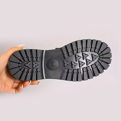 Bekväma chunky dam loafers med plattform