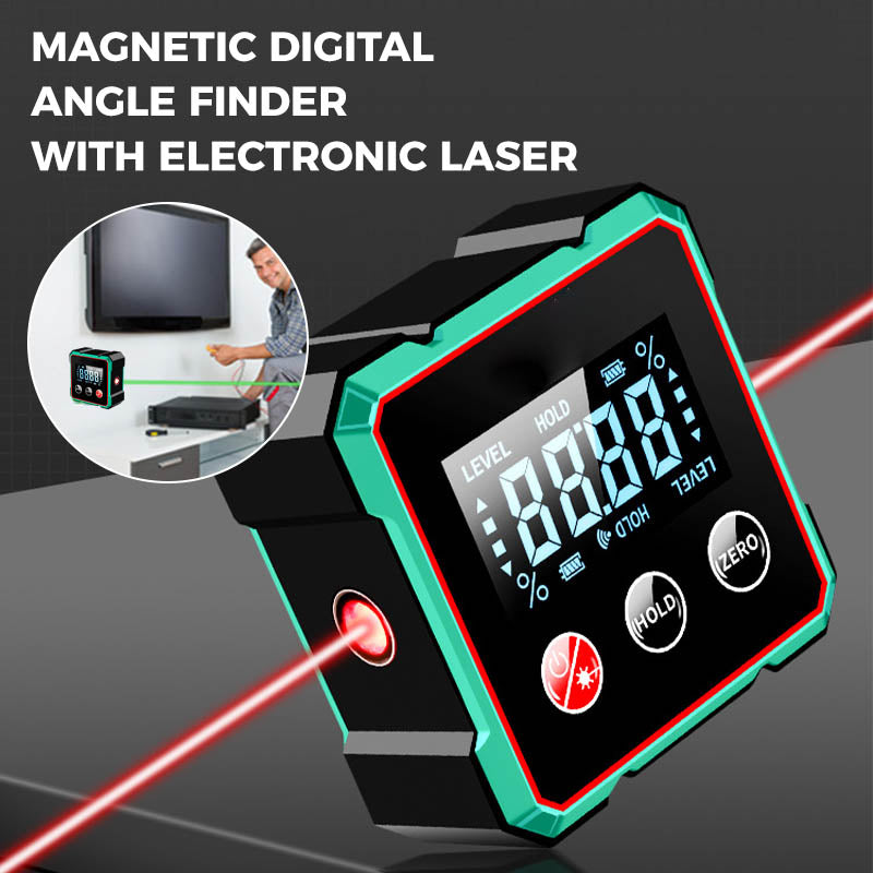 Magnetisk digital vinkelmätare med elektronisk lase