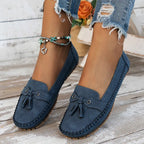 🔥Senaste dagskampanj 49% rabatt - Bekväma mjuka loafers för kvinnor i vintage stil med rosett