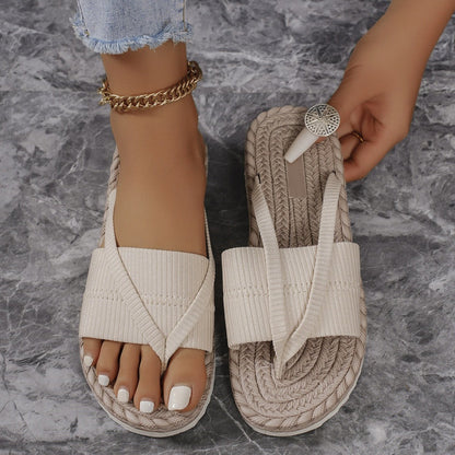 Komfortable sommerflip-flops for kvinner