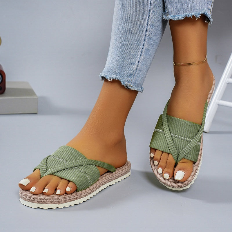 Komfortable sommerflip-flops for kvinner
