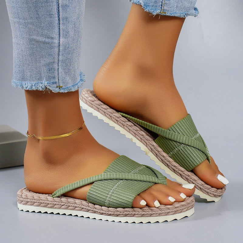 Komfortable sommerflip-flops for kvinner