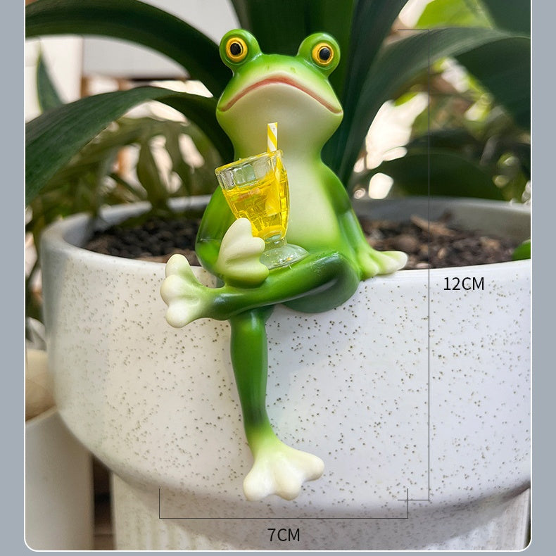 Miniatyrfroskefigurer Plantedekorasjoner