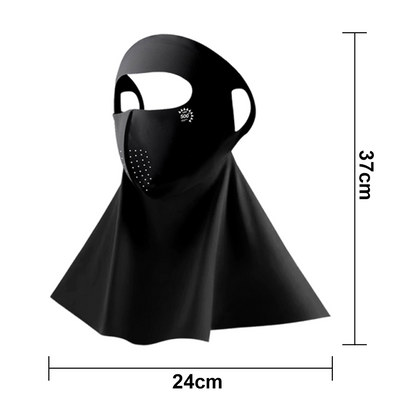 ☀️Andningsbar och svalkande helmask med solskydd för ansiktet och halsen
