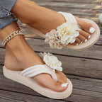 🌸Damernas Halksäkra Strand Sandaler med Blomdetaljer💖